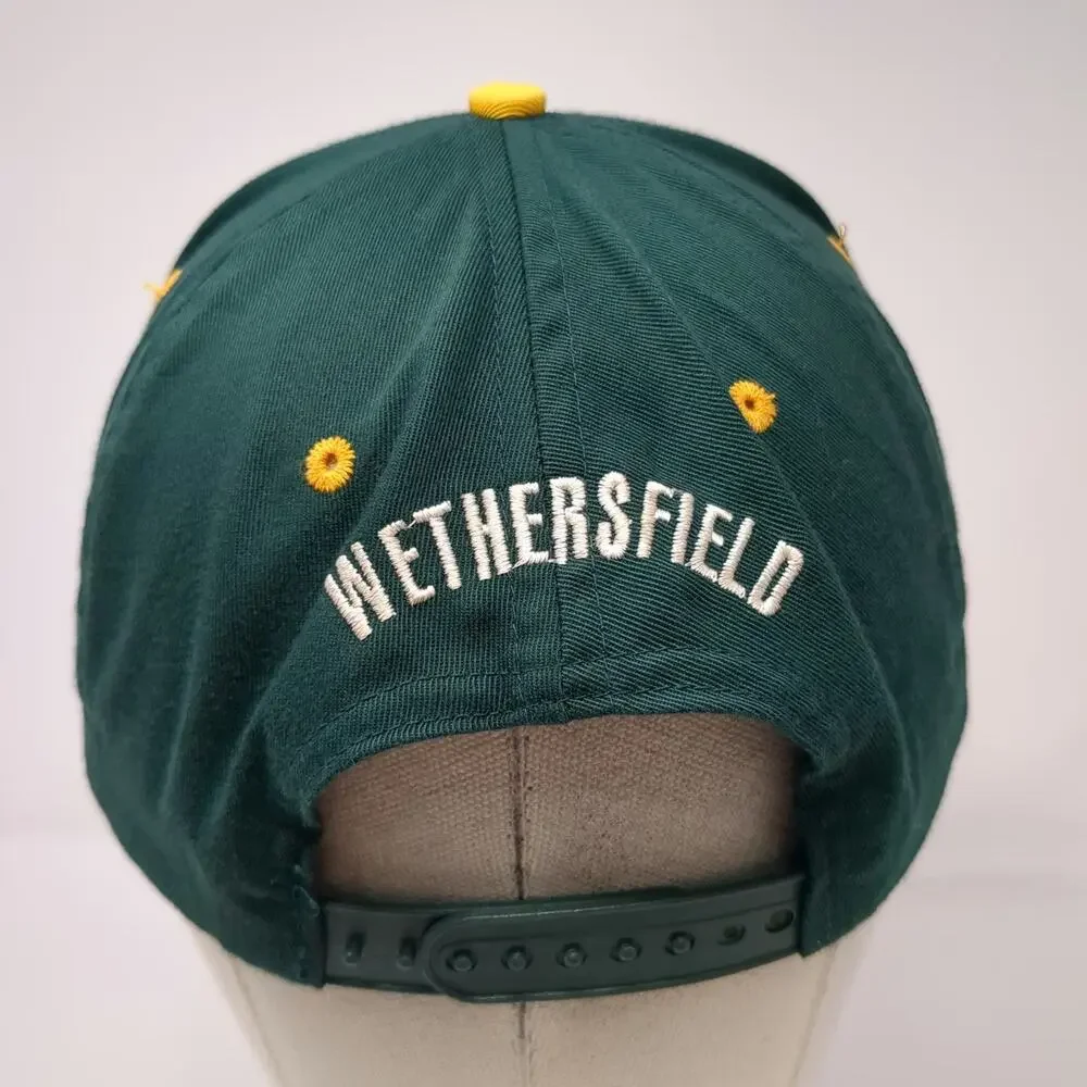 Foremost Athletic Snapback Hat Green Yellow L Wethersfield Embroidered W Logo